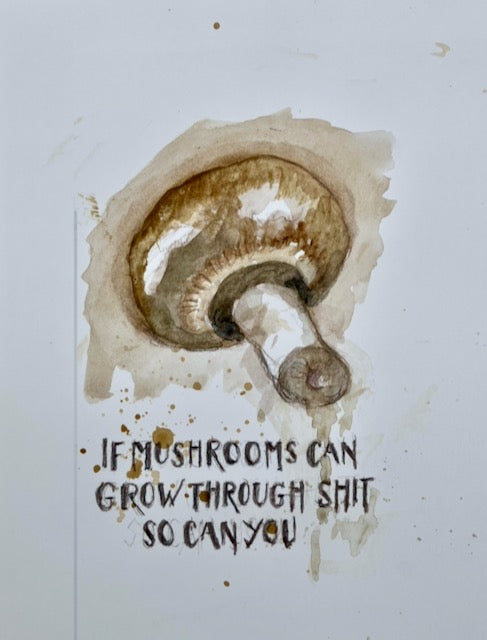 Mushroom by David Brown — Water colour
