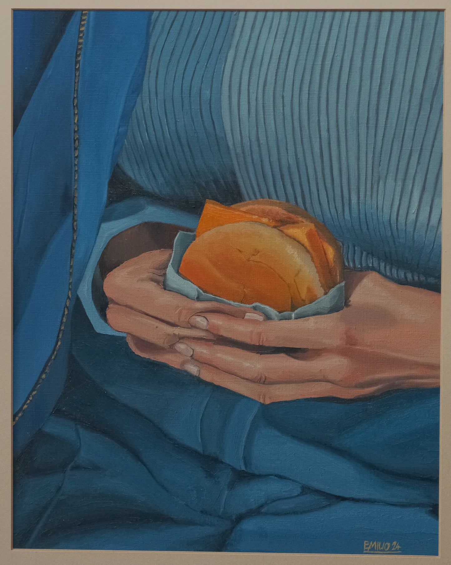 Fish Fillet by Emilio Schlappi — oil on paper (40 × 55 cm)