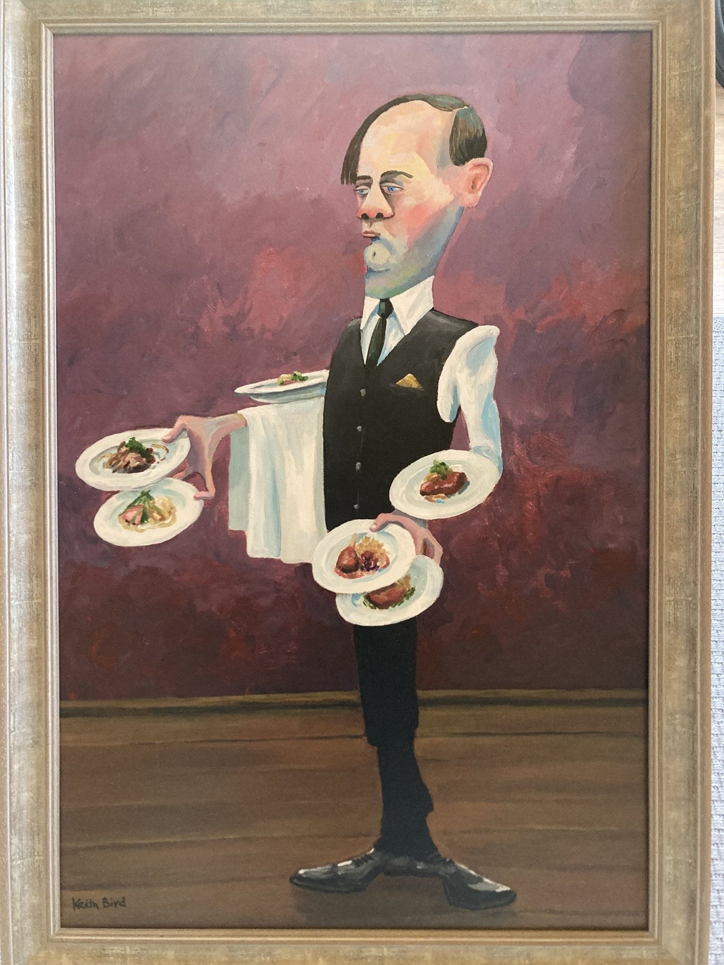 Dinner is on me by Keith Bird — Acrylic on canvas