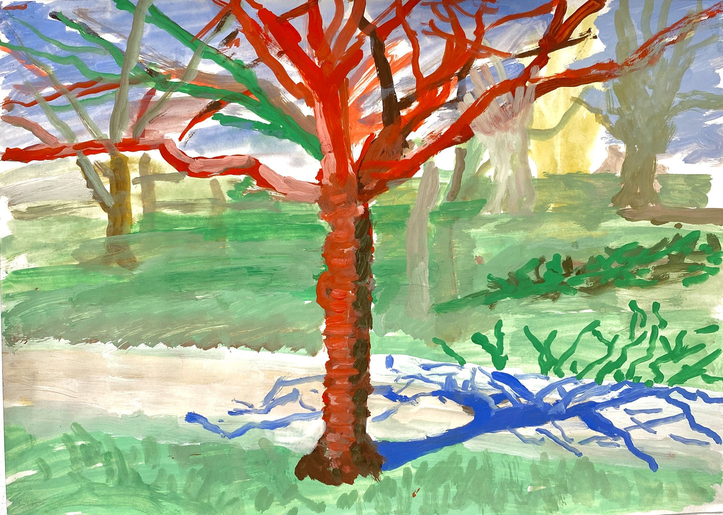 Tibetan cherry tree in London fields by Joe Allen