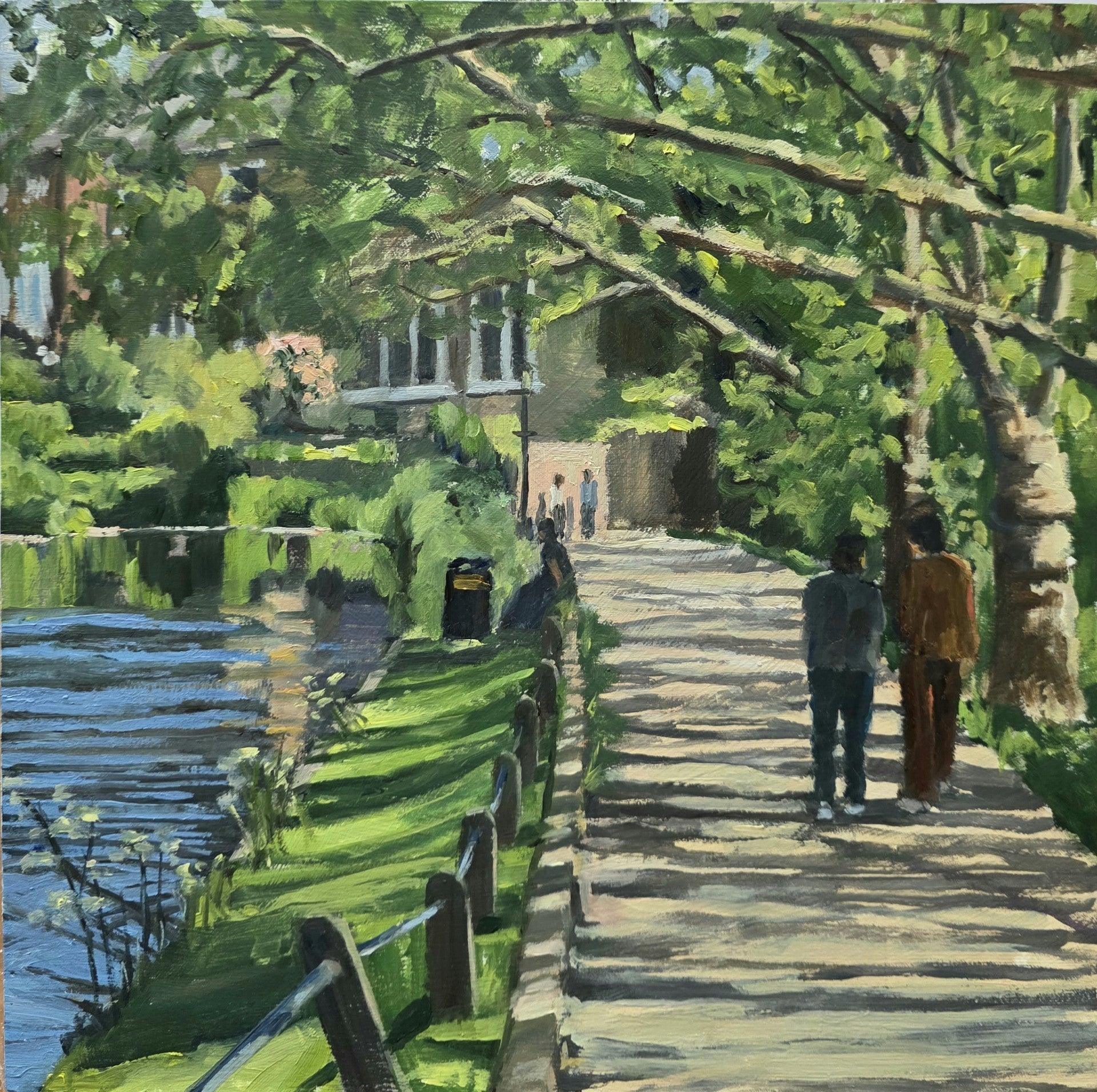 A Stroll by Hampstead Ponds by Lesley Dabson
