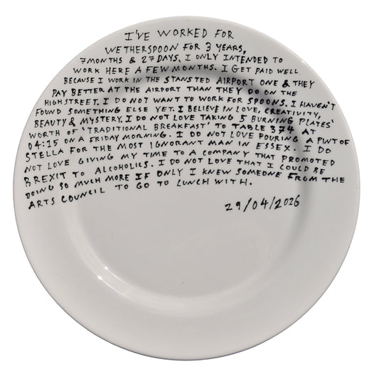 About My Job by Aaron Jolley — Ceramic Plate