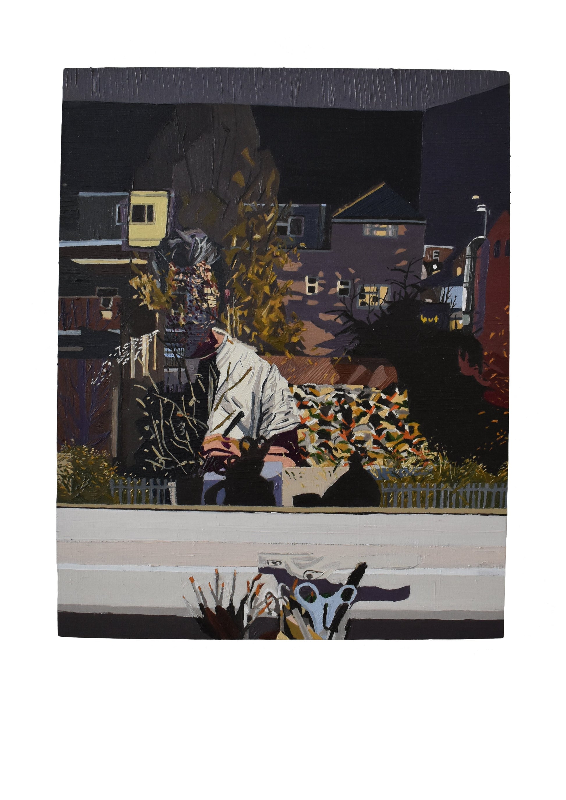 Frontier by Aaron Jolley — Painting, Oil on Wooden Pannel