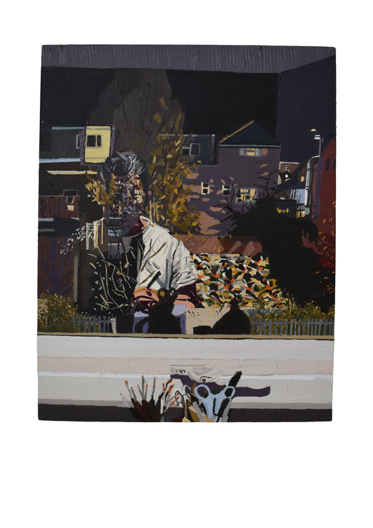 Frontier by Aaron Jolley — Painting, Oil on Wooden Pannel