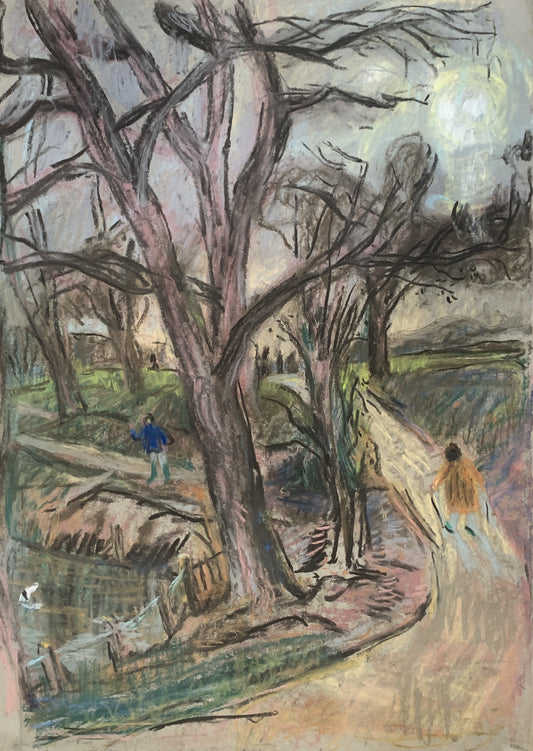 Between ponds, Hampstead Heath by Henry Gibbons Guy