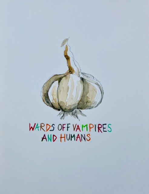 Garlic by David Brown — Water colour