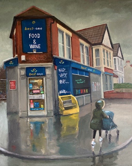 Corner Shop by Keith Bird — Oil on canvas