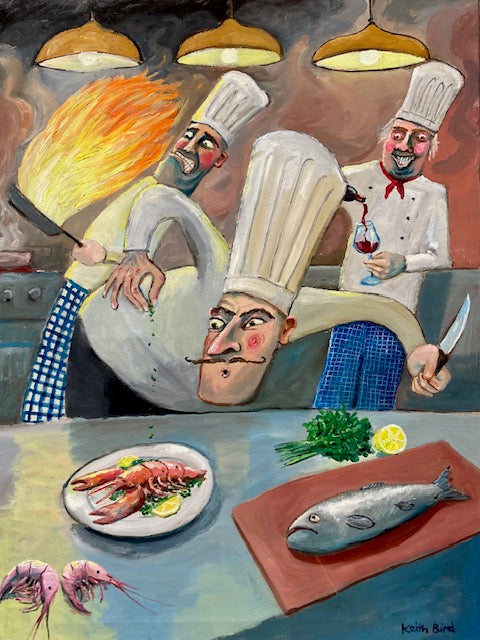 The Heat is On by Keith Bird — Oil on canvas