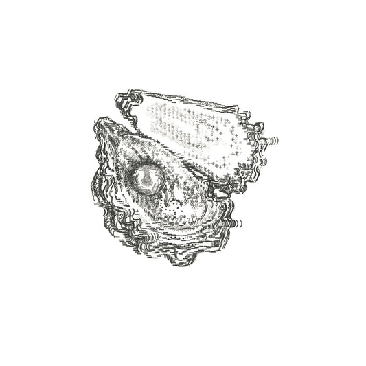 Oyster Pearl (Open) — Limited Edition Print by Keira Rathbone — Limited edition giclée print on Hahnemühle German Etching 310 gsm