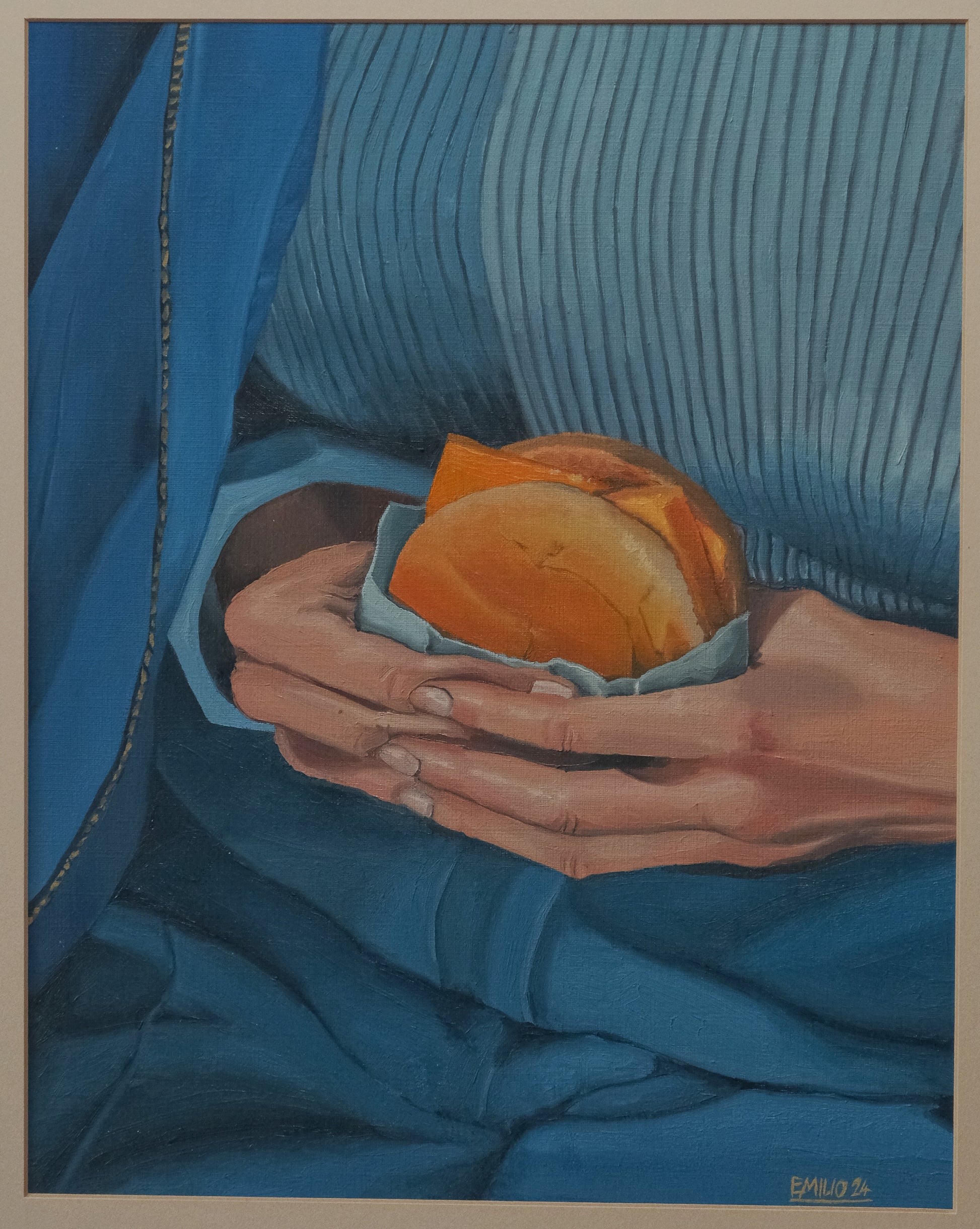 Fish Fillet by Emilio Schlappi — oil on paper (40 × 55 cm)