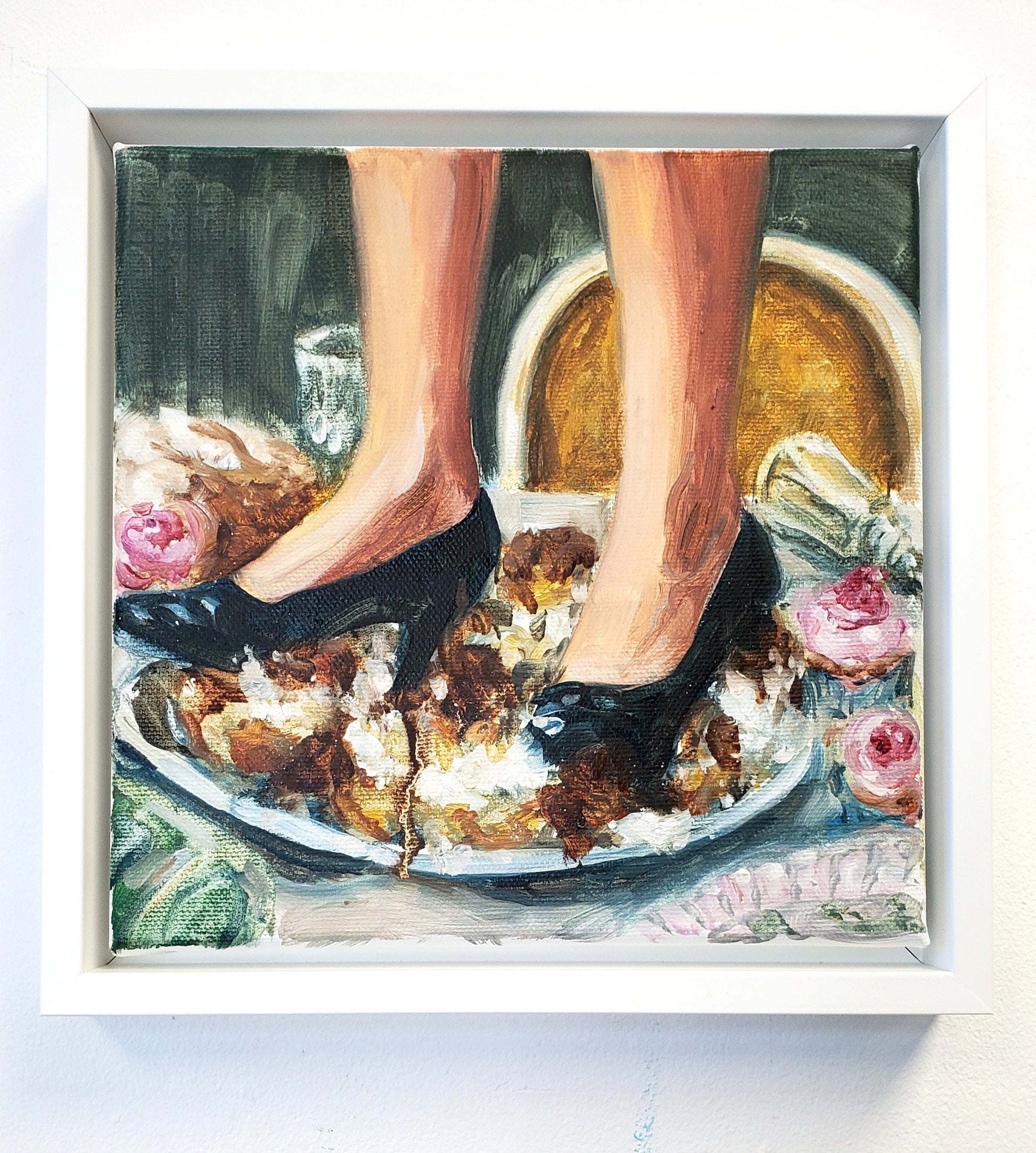 A Trifle Trampled On by Sal Jones — framed