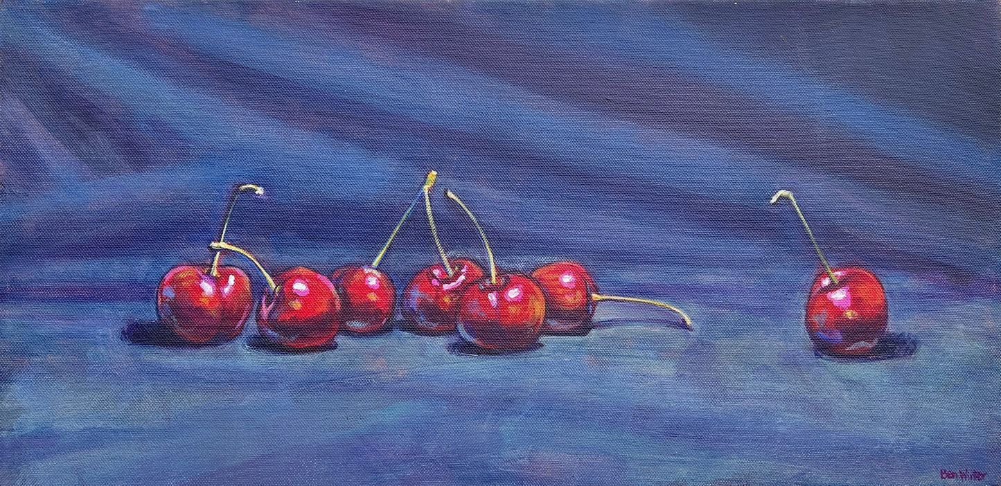 'Loner' by Ben Winter — acrylic on canvas (30 × 60 cm)