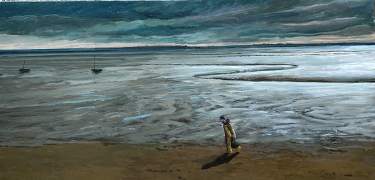 Moody Skies over the Estuary by Keith Bird — Acrylic on canvas