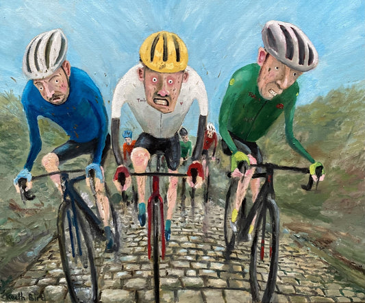 On the Cobbles by Keith Bird — Oil on canvas