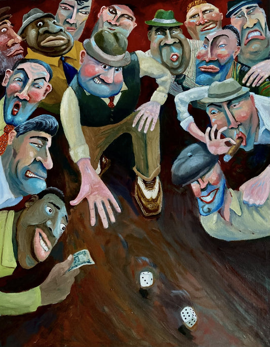 The Gamblers by Keith Bird — Oil on canvas