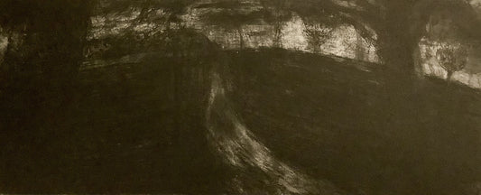 Primrose Hill, late Autumn, rain by Desmond Healy