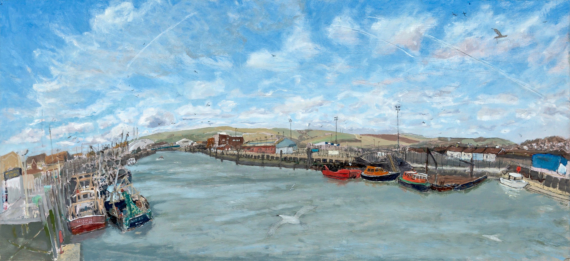 Harbour, Sussex (Giclée Print) by Sophie Levi — signed giclée, edition of 250. Eye Feast 2026.
