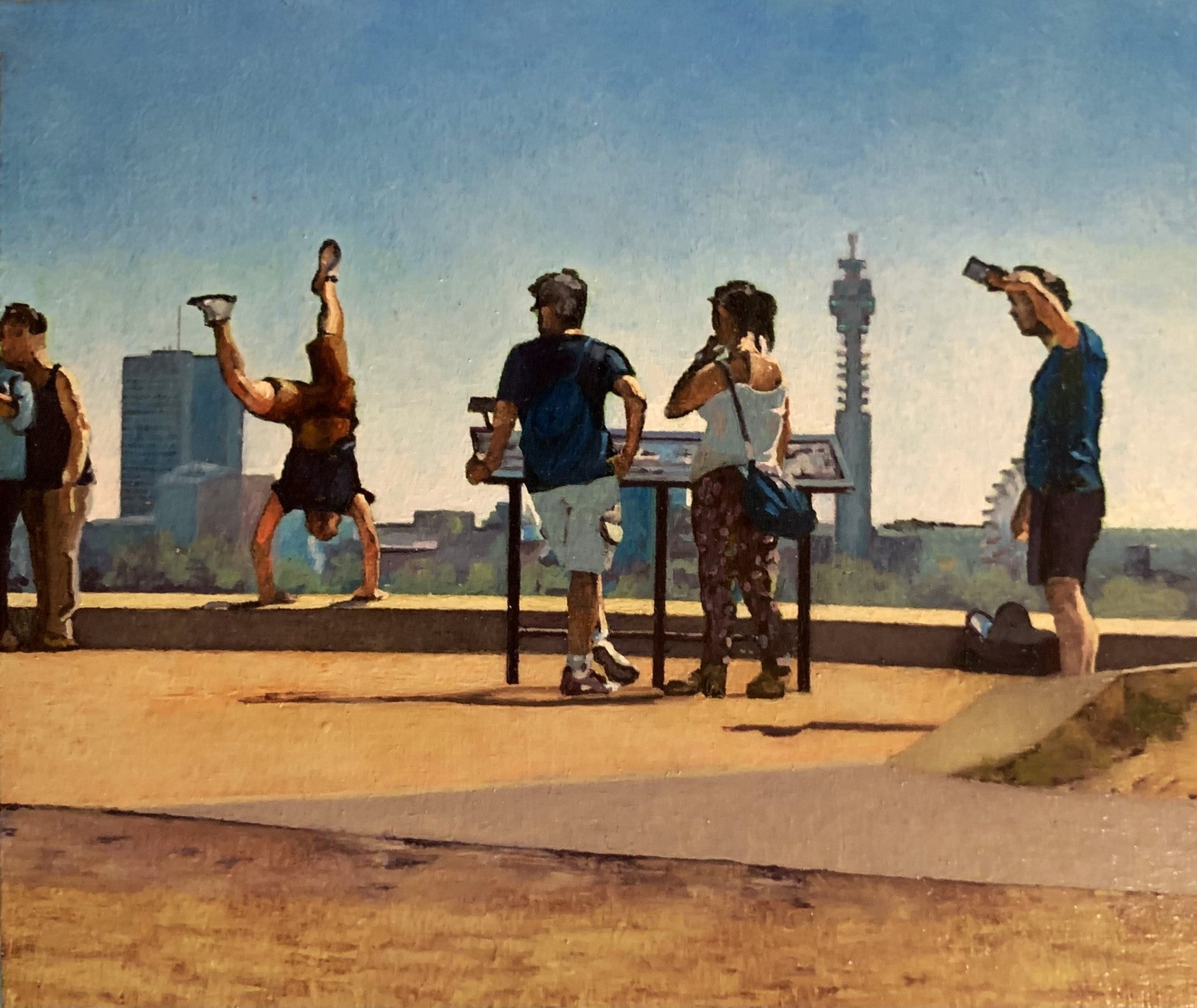 Study For Primrose Hill Selfies by Thomas Doran