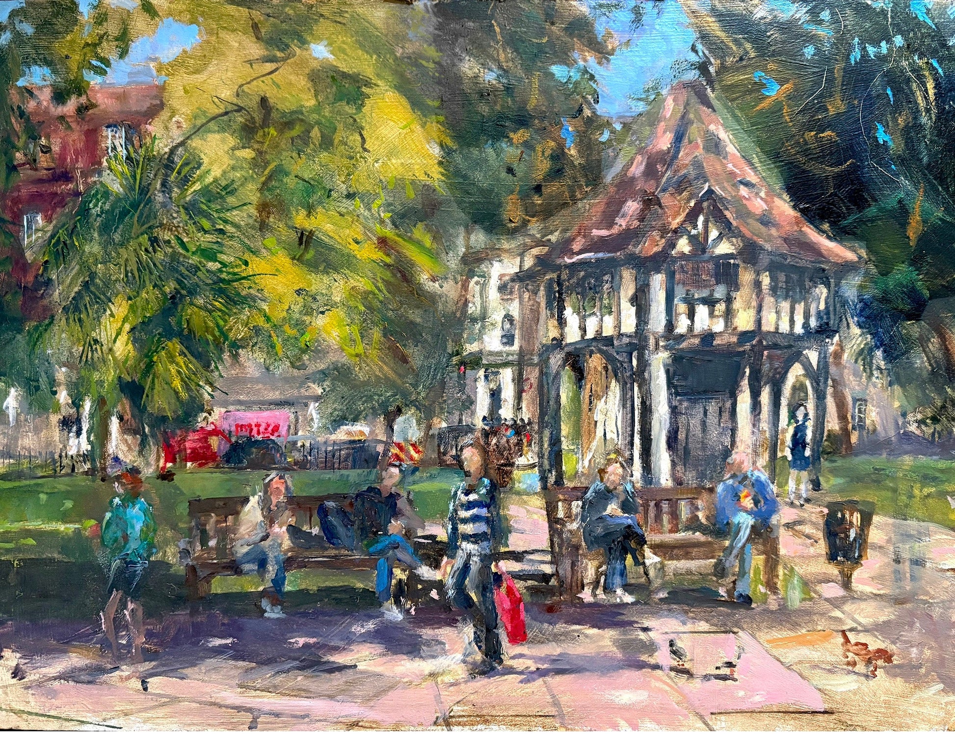 Lunch at Soho Square by Rosie Woods